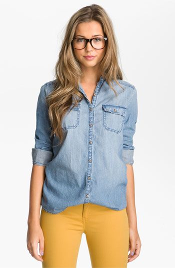 Купить женские джинсовые рубашки в интернет-магазине oodji недорого