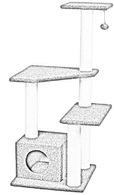кошкин дом когтеточка столб столбик джут