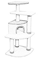 кошкин дом когтеточка столб столбик джут