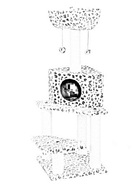 кошкин дом когтеточка столб столбик джут