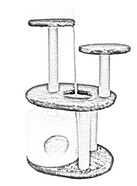 кошкин дом когтеточка столб столбик джут