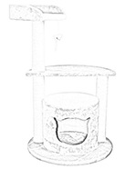 кошкин дом когтеточка столб столбик джут