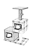 кошкин дом когтеточка столб столбик джут