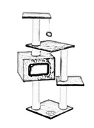 кошкин дом когтеточка столб столбик джут