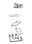 кошкин дом когтеточка столб столбик джут