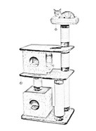 кошкин дом когтеточка столб столбик джут