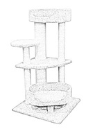 кошкин дом когтеточка столб столбик джут