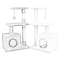 кошкин дом когтеточка столб столбик джут