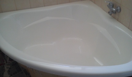 Реставрация ванны в Саратове, ванна после покрытия акрилом.