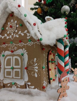 Новый год, декор, своими руками, handmade, пряничный домик, зима