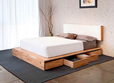 Кровать для дачи из дерева дешево (71 фото)