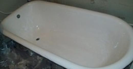 Чугунная ванна после покрытия акрилом, наливная ванна в Саратове